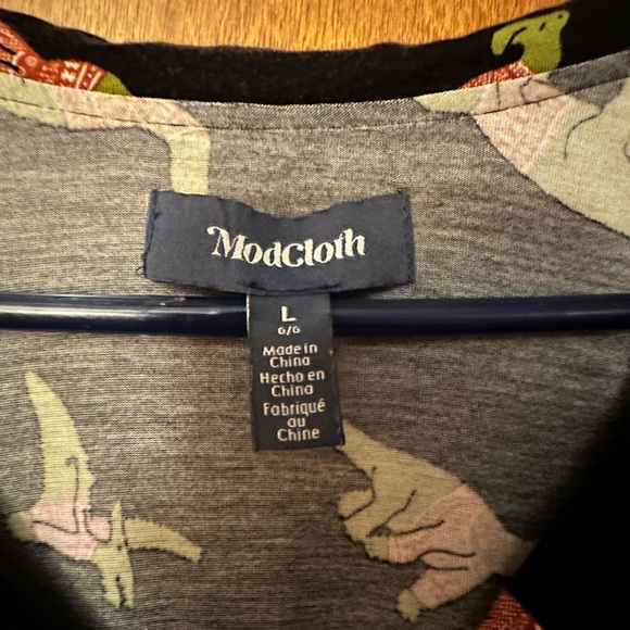 ModCloth dress with dinosaurs - Picture 2 of 5